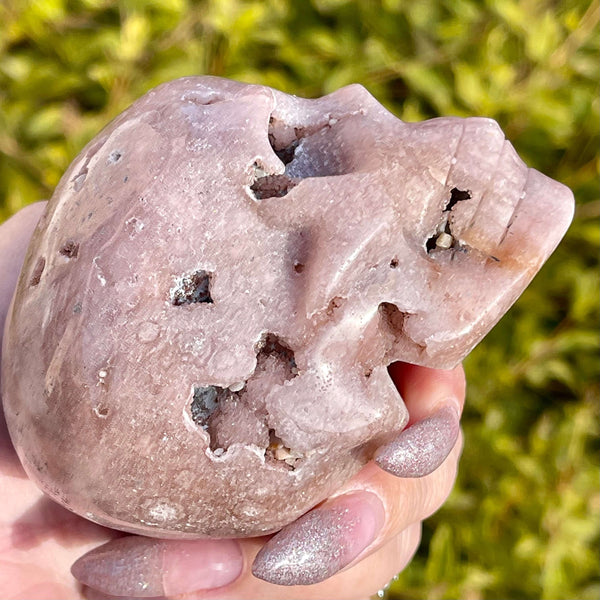Pink Amethyst Skull - Image #4