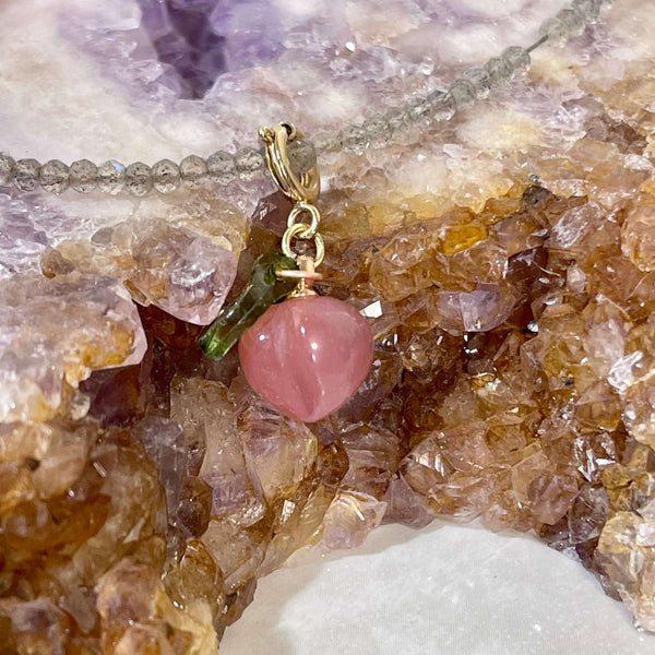 Carved Agate Fruit Charms - Image #3