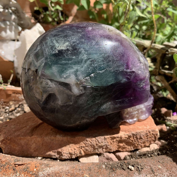Fluorite “pirate” Skull