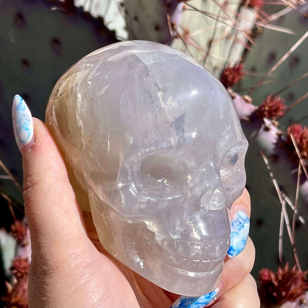 Blue Rose Quartz Skulls - Image #1