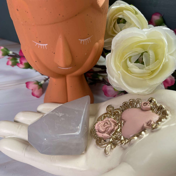 Blue Rose Quartz Tumbled Freeforms - Image #6