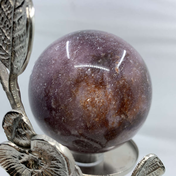 Red Lepidolite Sphere