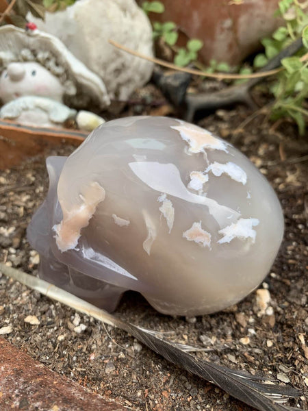Agate skull 3.6”