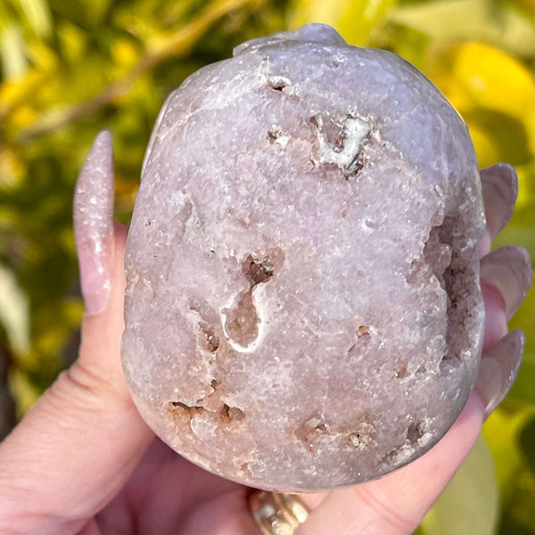Pink Amethyst Skull - Image #5