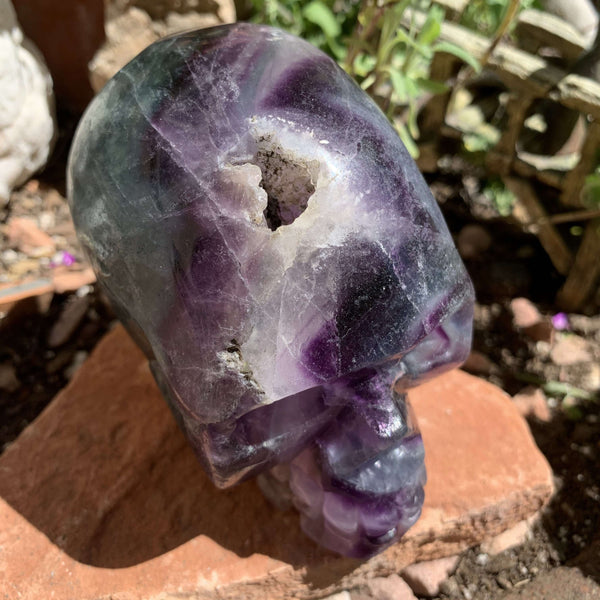 Fluorite “pirate” Skull