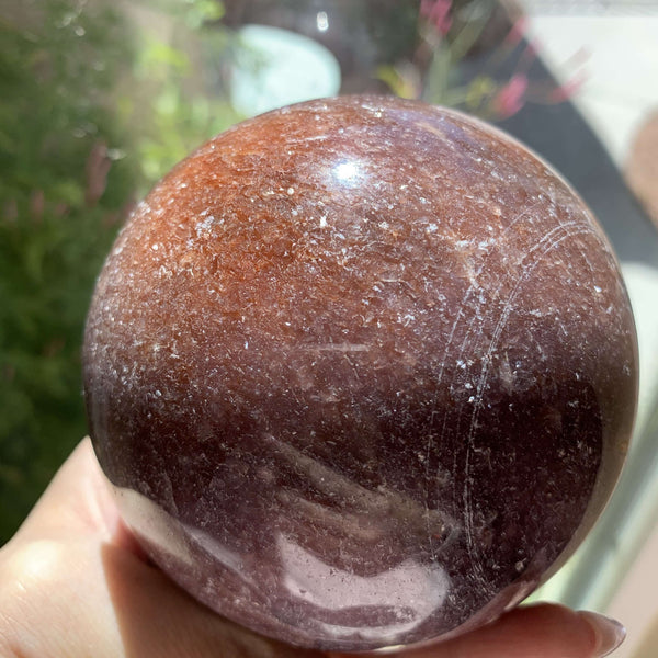 Red Lepidolite Sphere