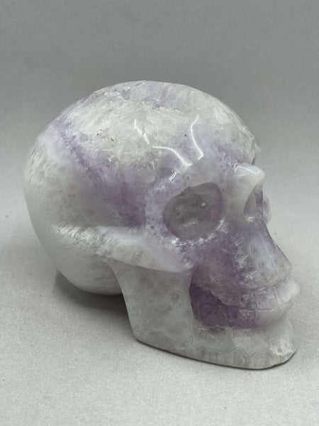 Amethyst Phantom Geode Skull