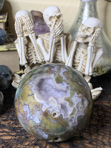 Moss Agate Sphere XL