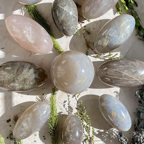 Blue Rose Quartz Lingams -Large