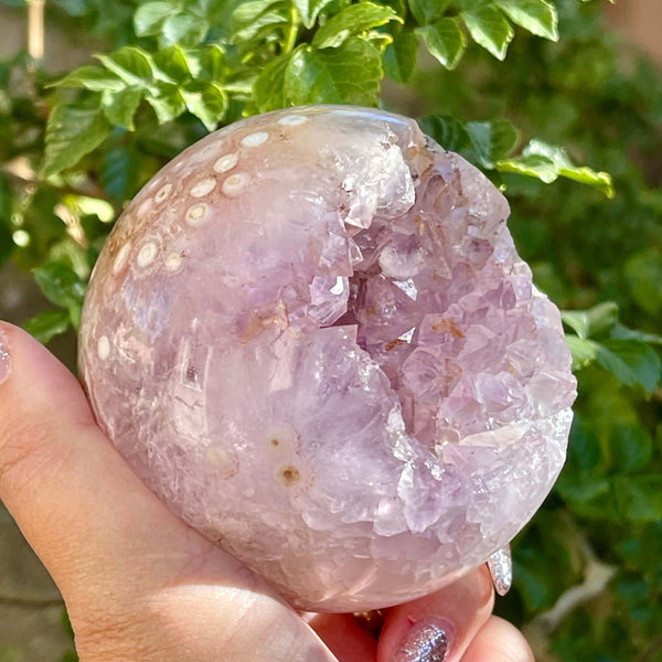 Amethyst Flower Agate Sphere - Image #2