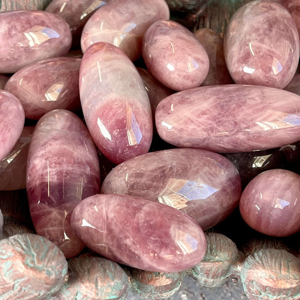 Lavender Rose Quartz Mini Lingams - Image #1