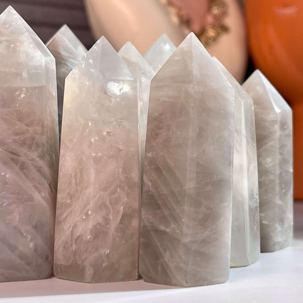 Blue Rose Quartz Points - Image #2