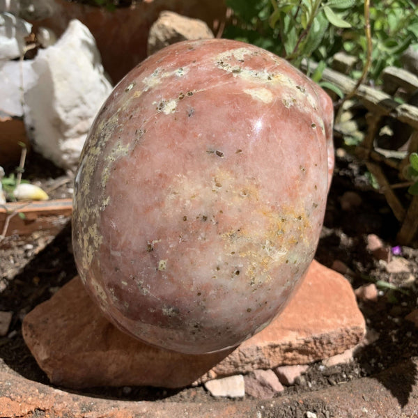 Rhodonite Hollow “Singing” Skull