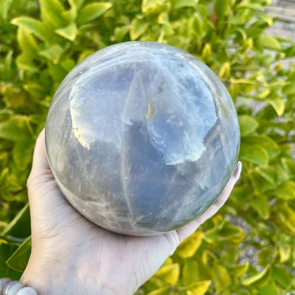 Blue Rose Quartz spheres