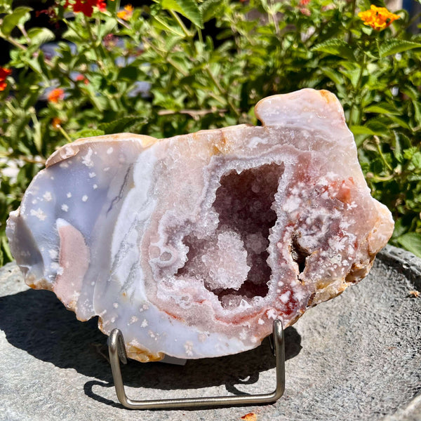 Flower Agate Geode Specimens - Image #2
