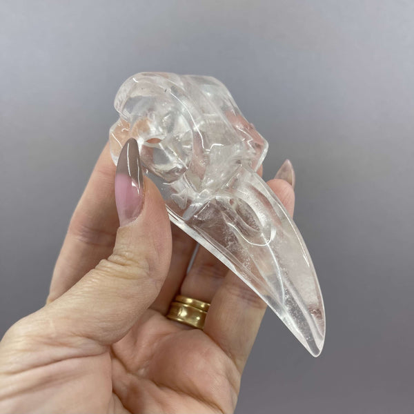 Quartz Raven Skull