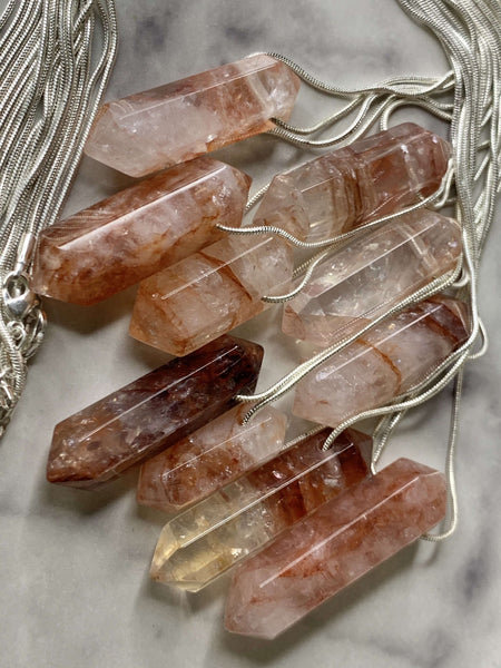 Fire Quartz Pendants