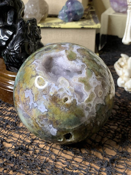 Moss Agate Sphere XL