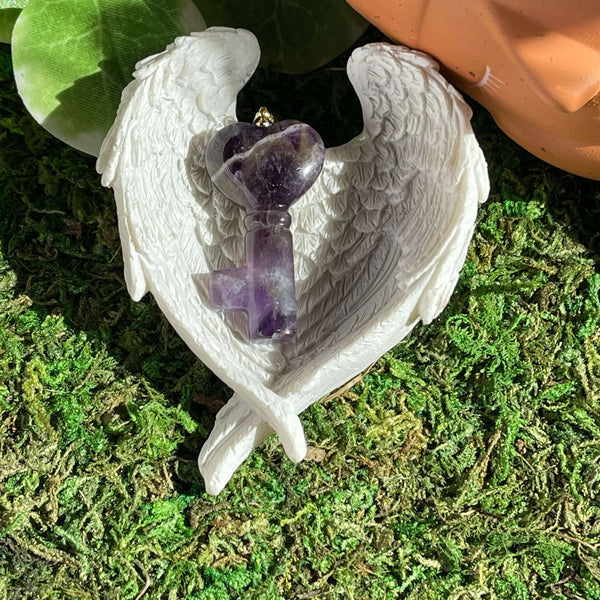 Gemstone Crystal Key Pendants - Image #6