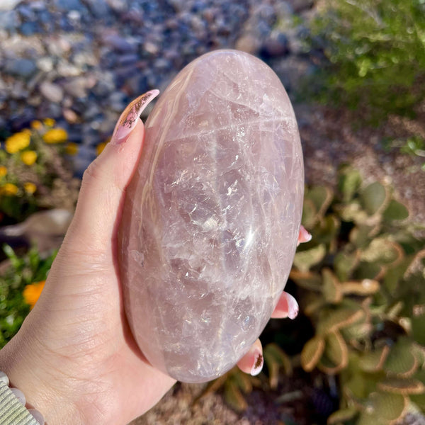 Blue Rose Quartz Lingams -XL