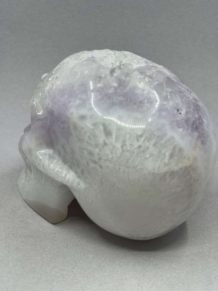 Amethyst Phantom Geode Skull