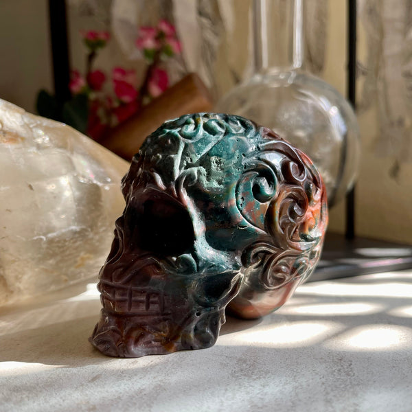 Ocean Jasper Sugar Skull - Image #2