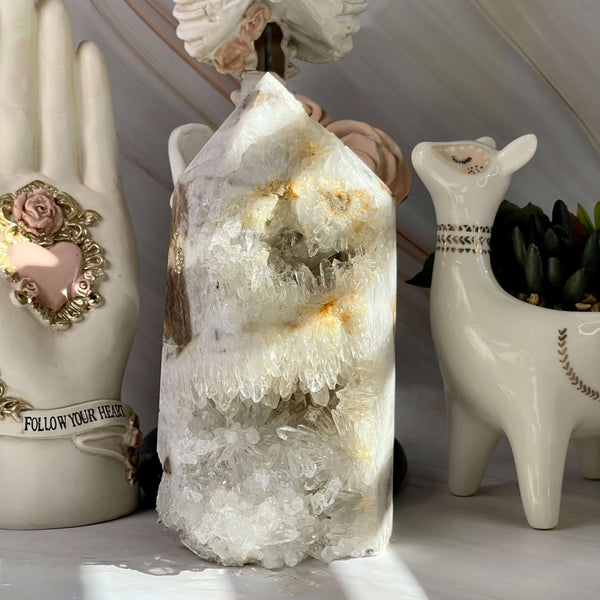 Half Raw Quartz Cluster Towers - Image #5