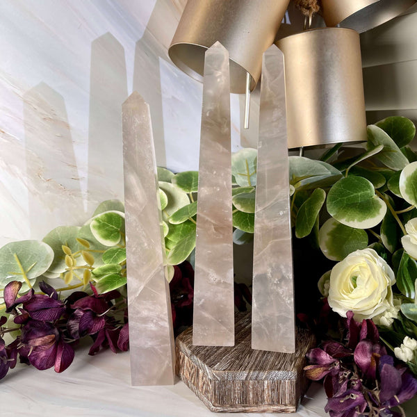 Blue Rose Quartz Obelisks - Image #2