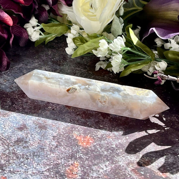 Flower Agate Double Terminated Points - Image #5