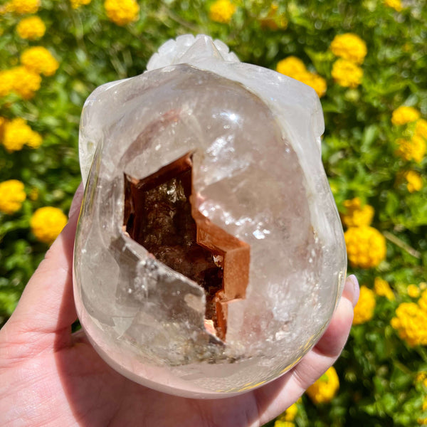 Inclusion Quartz Skull - Image #3