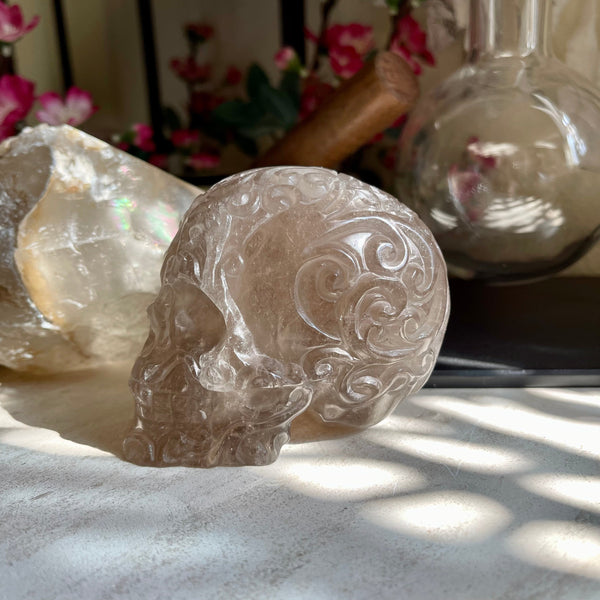 Smoky Quartz Sugar Skull - Image #2