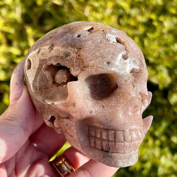 Pink Amethyst Skull - Image #2