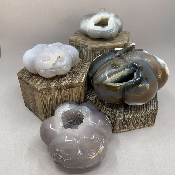 Geode Agate Pumpkins