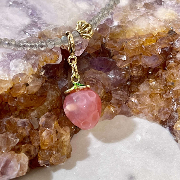 Carved Agate Fruit Charms - Image #2