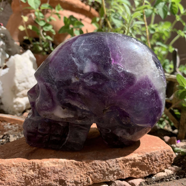 Fluorite “pirate” Skull