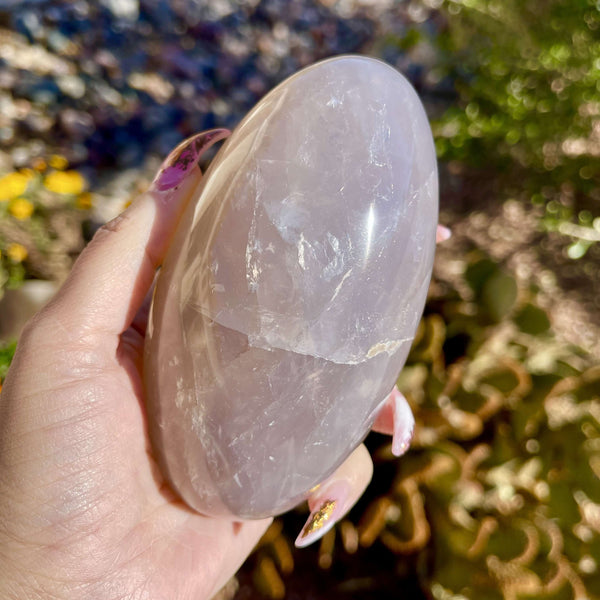 Blue Rose Quartz Lingams -Large