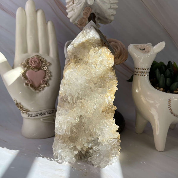 Half Raw Quartz Cluster Towers - Image #2