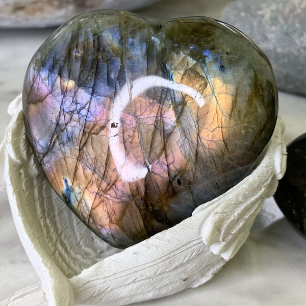 Labradorite Hearts