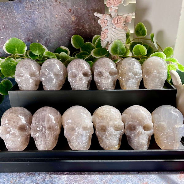 Blue Rose Quartz Skulls - Image #6