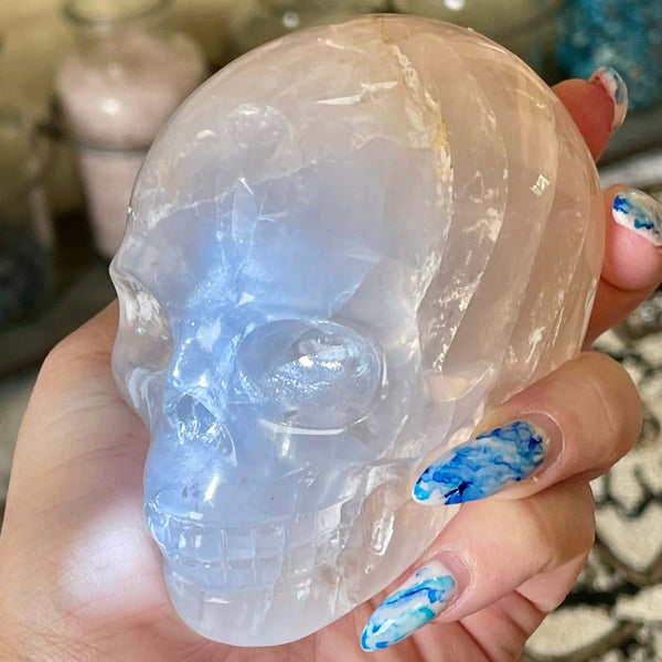 Blue Rose Quartz Skulls - Image #4