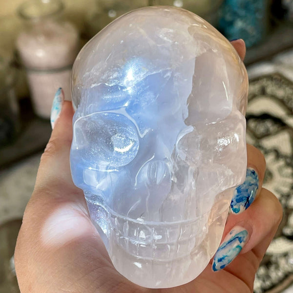 Blue Rose Quartz Skulls - Image #3