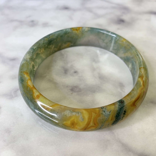Moss Agate Bangles