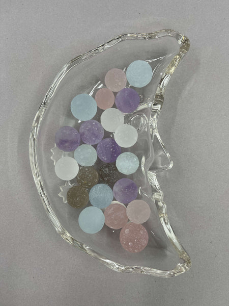 Miniature Full Moon Carved Spheres