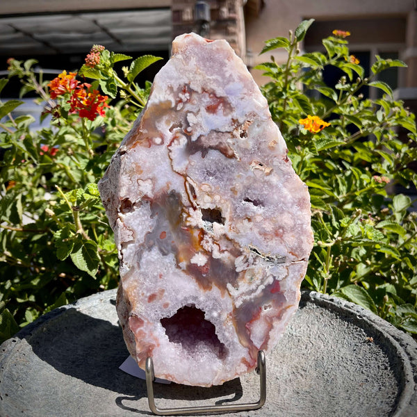 Flower Agate Geode Specimens - Image #1