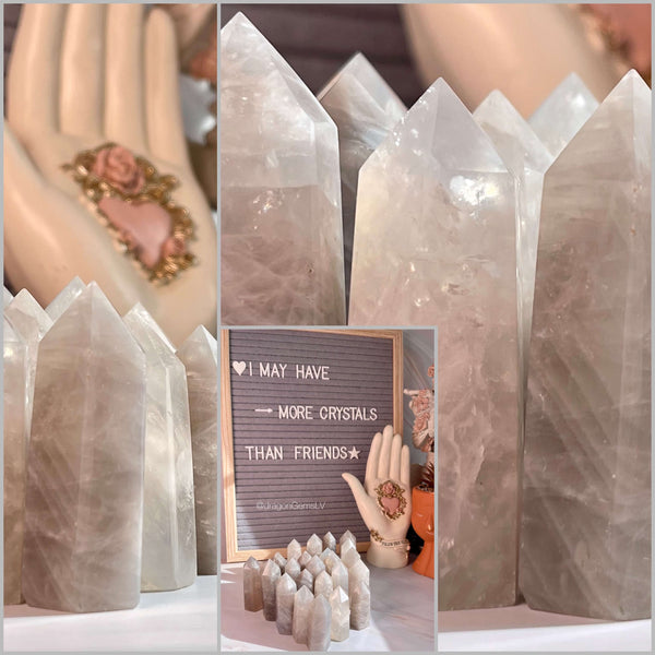 Blue Rose Quartz Points - Image #1