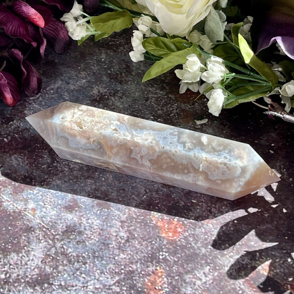 Flower Agate Double Terminated Points - Image #2