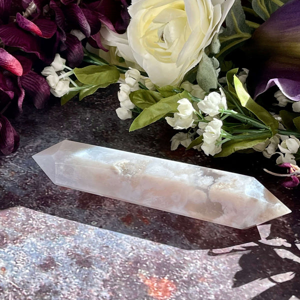 Flower Agate Double Terminated Points - Image #4