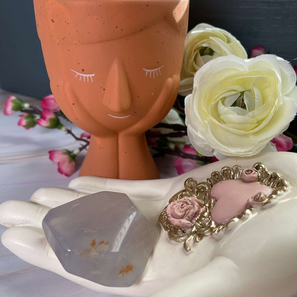 Blue Rose Quartz Tumbled Freeforms - Image #2