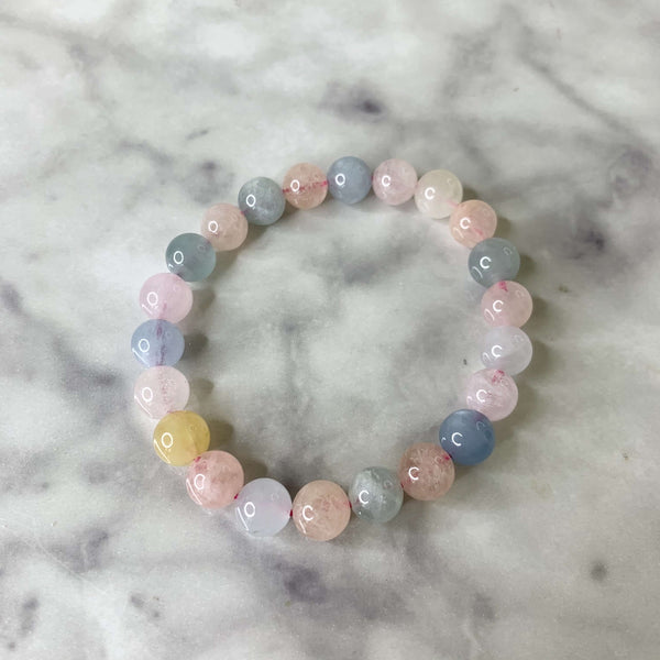 7” Morganite & Aquamarine Bracelets