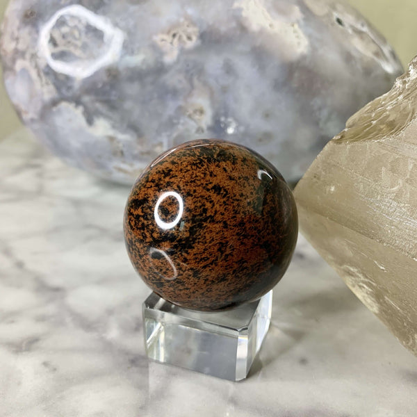Mahogany Obsidian Spheres